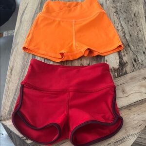 Tiger Friday  Orange and Red Dance Shorts